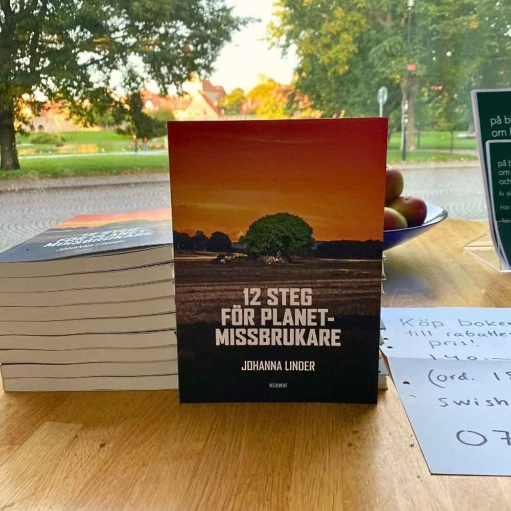 Johanna Linders bok _12 Steg För Planetsmissbrukare_