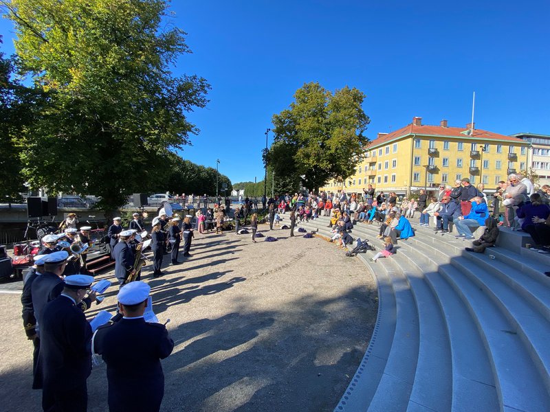Invigningen av Maria Lundbäcks plats i Uddevalla